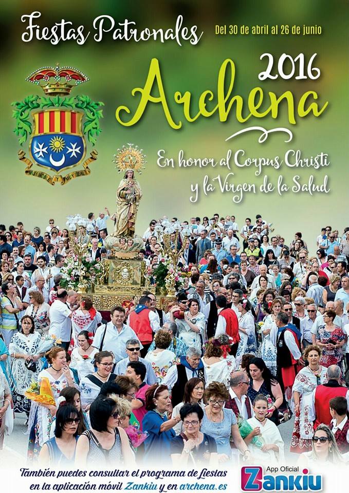 Fiestas patronales en honor al Corpus Christi y Nuestra Señora de la Salud 2016 Archena